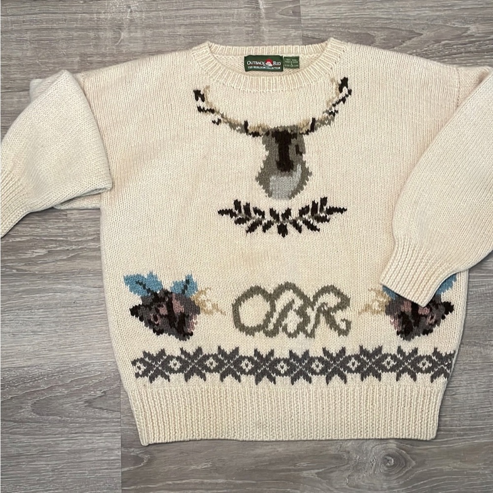 The heirloom collection, vintage men’s wall, crew neck, long sleeve sweater L